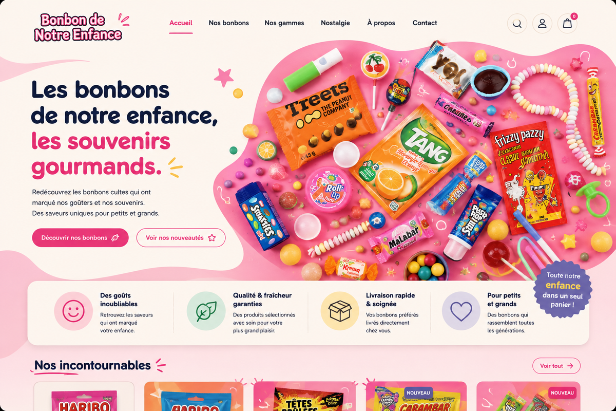 BONBONS DE NOTRE ENFANCE