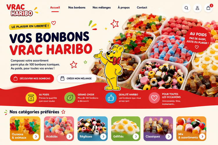 VOS BONBONS VRAC HARIBO