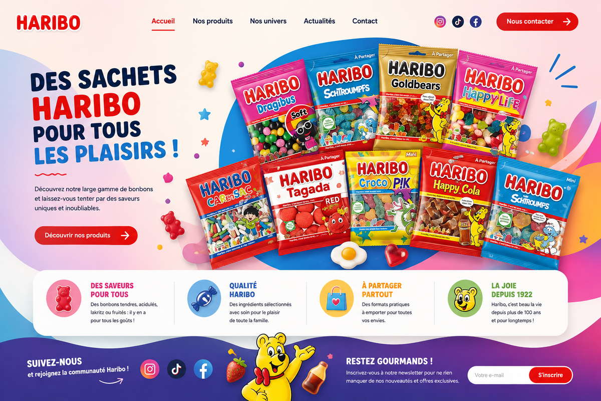 DES SACHETS HARIBO